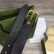 Replica Cintura Gucci con fibbia quadrata e Interlocking G 673921 Nera
