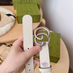 Replica Cintura sottile Gucci GG Marmont 625839 30mm Argento