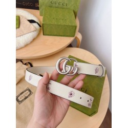 Replica Cintura sottile Gucci GG Marmont 625839 30mm Argento