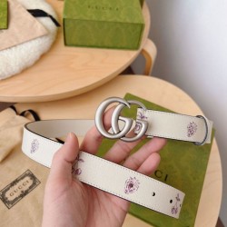 Replica Cintura sottile Gucci GG Marmont 625839 30mm Argento