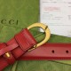 Replica Cintura sottile Gucci con fibbia G 655566 Rossa