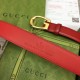 Replica Cintura sottile Gucci con fibbia G 655566 Rossa