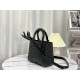 Replica Christian Dior Borsa Lady Dior My Abcdior media in pelle di vitello Cannage nera con motivo diamante Replica Christian Dior Borsa Lady Dior My Abcdior media in pelle di vitello Cannage nera con motivo diamante