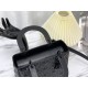 Replica Christian Dior Borsa Lady Dior My Abcdior media in pelle di vitello Cannage nera con motivo diamante Replica Christian Dior Borsa Lady Dior My Abcdior media in pelle di vitello Cannage nera con motivo diamante