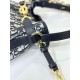 Replica Borsa Christian Dior media C'est Dior Blu Dior Oblique Jacquard