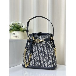 Replica Borsa Christian Dior media C'est Dior Blu Dior Oblique Jacquard