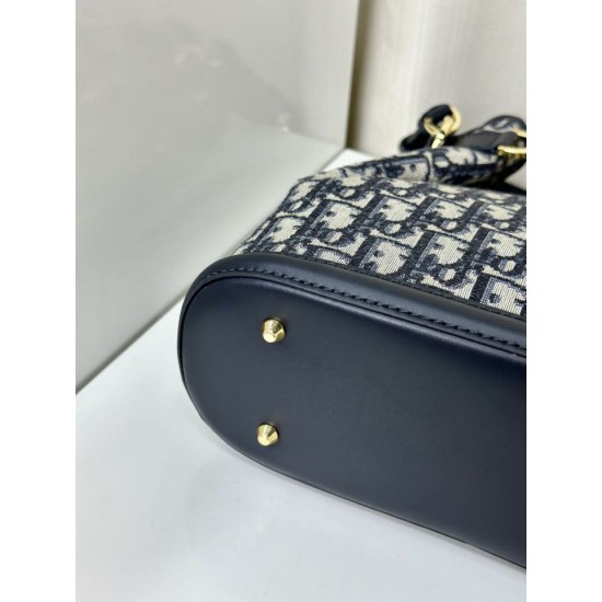Replica Borsa Christian Dior media C'est Dior Blu Dior Oblique Jacquard