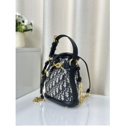 Replica Borsa Christian Dior piccola C'est Dior Blu Dior Oblique Jacquard