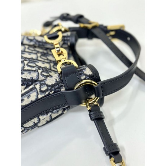 Replica Borsa Christian Dior piccola C'est Dior Blu Dior Oblique Jacquard