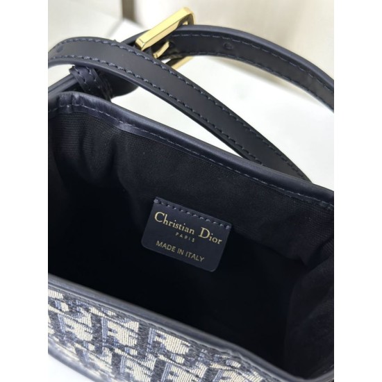 Replica Borsa Christian Dior piccola C'est Dior Blu Dior Oblique Jacquard