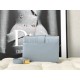 Replica Christian Dior 30 Montaigne Borsa Latte Box Pelle di vitello Azzurro