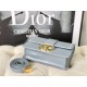 Replica Christian Dior 30 Montaigne Borsa Latte Box Pelle di vitello Azzurro