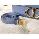Replica Christian Dior 30 Montaigne Borsa Latte Box Pelle di vitello Blu