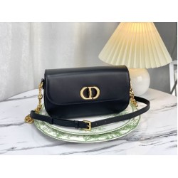Replica Borsa Christian Dior 30 Montaigne Avenue scatola nera in pelle di vitello Replica Borsa Christian Dior 30 Montaigne Avenue scatola nera in pelle di vitello