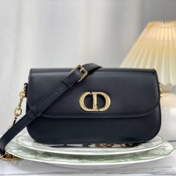 Replica Borsa Christian Dior 30 Montaigne Avenue scatola nera in pelle di vitello