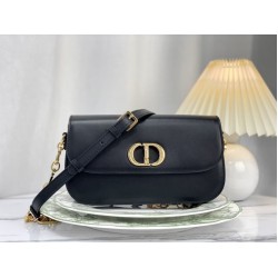 Replica Borsa Christian Dior 30 Montaigne Avenue scatola nera in pelle di vitello