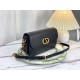 Replica Borsa Christian Dior 30 Montaigne Avenue scatola nera in pelle di vitello