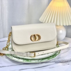 Replica Christian Dior 30 Montaigne Avenue Borsa Dusty Avorio Box Pelle di vitello