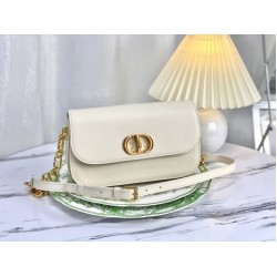 Replica Christian Dior 30 Montaigne Avenue Borsa Dusty Avorio Box Pelle di vitello