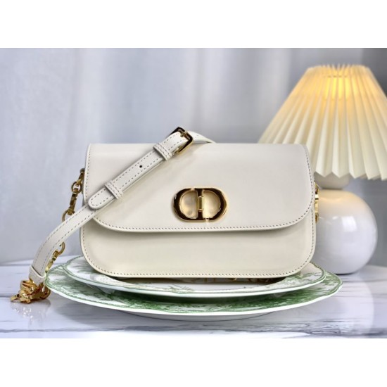 Replica Christian Dior 30 Montaigne Avenue Borsa Dusty Avorio Box Pelle di vitello