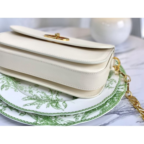 Replica Christian Dior 30 Montaigne Avenue Borsa Dusty Avorio Box Pelle di vitello