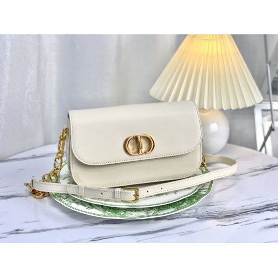 Replica Christian Dior 30 Montaigne Avenue Borsa Dusty Avorio Box Pelle di vitello
