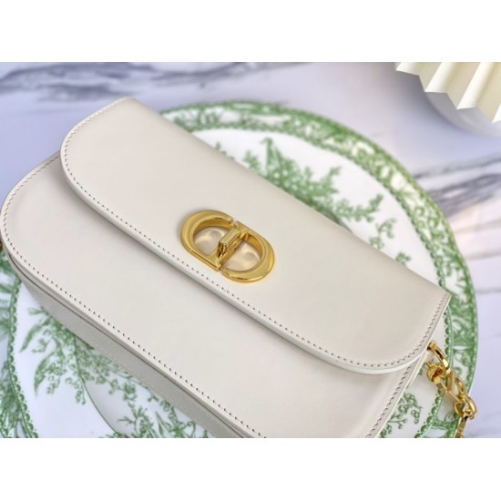 Replica Christian Dior 30 Montaigne Avenue Borsa Dusty Avorio Box Pelle di vitello