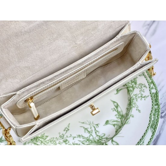Replica Christian Dior 30 Montaigne Avenue Borsa Dusty Avorio Box Pelle di vitello
