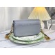 Replica Borsa Christian Dior 30 Montaigne Avenue in pelle di vitello grigia