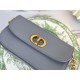 Replica Borsa Christian Dior 30 Montaigne Avenue in pelle di vitello grigia