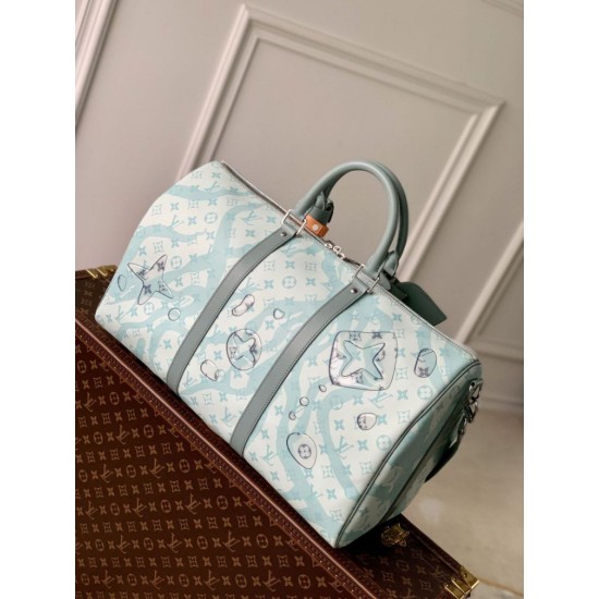 Replica Borsa Louis Vuitton Keepall Bandoulière 50 M22570 Monogramma