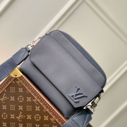 Replica Borsa Louis Vuitton Fastline Messenger LV Aerogram M22611 Blu