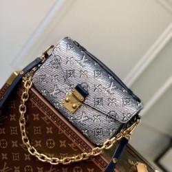 Replica Borsa Louis Vuitton LV M22834 Pochette Métis East West Blu