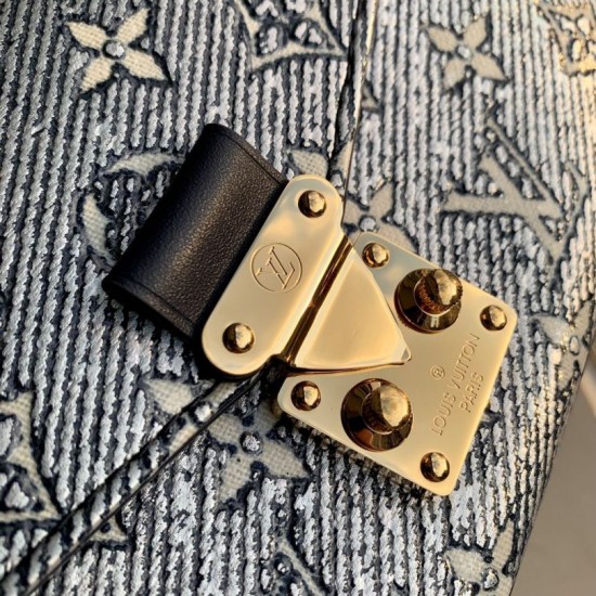 Replica Borsa Louis Vuitton LV M22834 Pochette Métis East West Blu