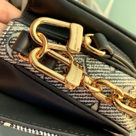 Replica Borsa Louis Vuitton LV M22834 Pochette Métis East West Blu