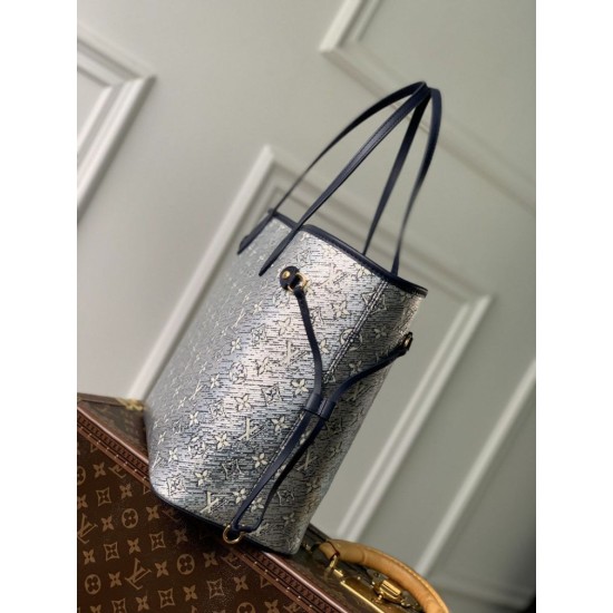 Replica Borsa Louis Vuitton LV M22921 Neverfull MM Bule