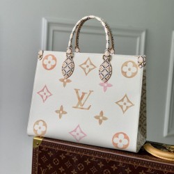 Replica Borsa Louis Vuitton OnTheGo MM M22975 Beige
