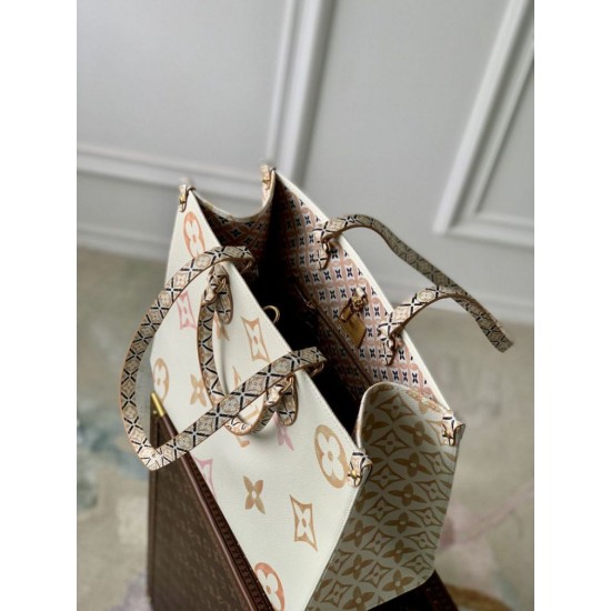 Replica Borsa Louis Vuitton OnTheGo MM M22975 Beige