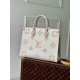 Replica Borsa Louis Vuitton OnTheGo MM M22975 Beige