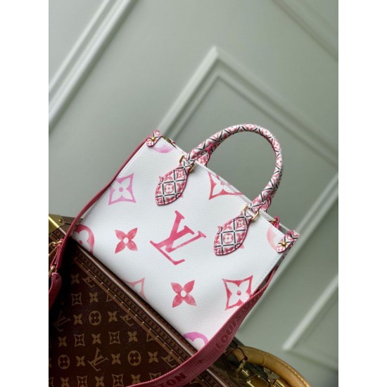 Replica Borsa Louis Vuitton OnTheGo PM M22976 Rosa