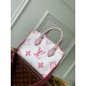 Replica Borsa Louis Vuitton OnTheGo PM M22976 Rosa