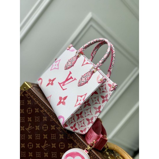 Replica Borsa Louis Vuitton OnTheGo PM M22976 Rosa