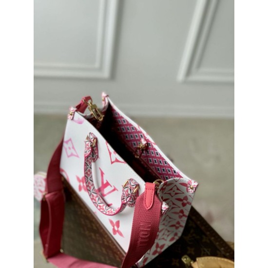 Replica Borsa Louis Vuitton OnTheGo PM M22976 Rosa