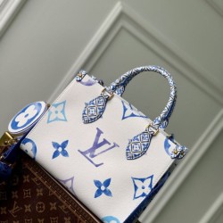 Replica Borsa Louis Vuitton OnTheGo PM M22976 Blu