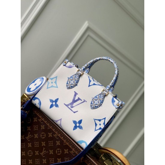 Replica Borsa Louis Vuitton OnTheGo PM M22976 Blu Replica Borsa Louis Vuitton OnTheGo PM M22976 Blu