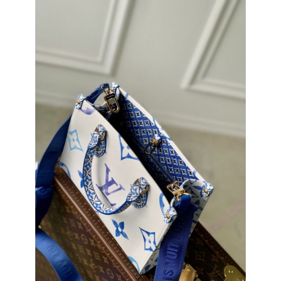 Replica Borsa Louis Vuitton OnTheGo PM M22976 Blu Replica Borsa Louis Vuitton OnTheGo PM M22976 Blu