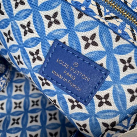 Replica Borsa tote Louis Vuitton Neverfull MM M22979 Blu