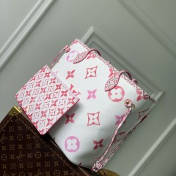 Replica Borsa tote Louis Vuitton Neverfull MM M22980 Rosa