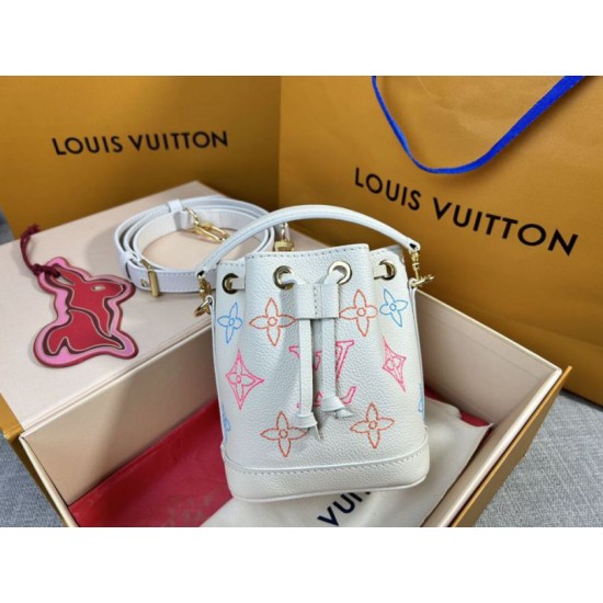 Replica Borsa Louis Vuitton Nano Noé M23088 LV Academy Monogram Empreinte