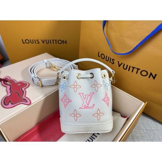 Replica Borsa Louis Vuitton Nano Noé M23088 LV Academy Monogram Empreinte